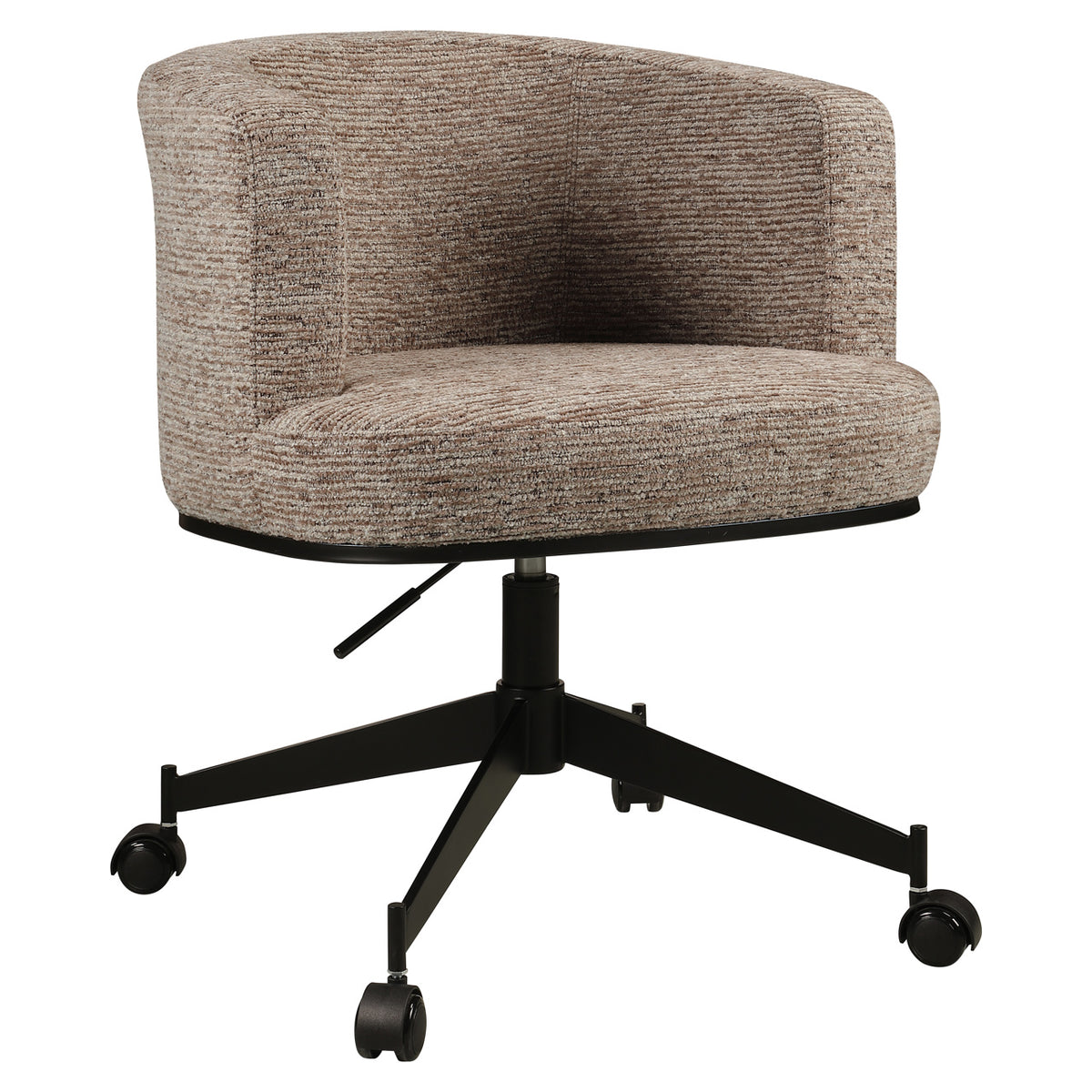 Dining chair Rochenne mocca linear swivel on wheels by Richmond Interiors