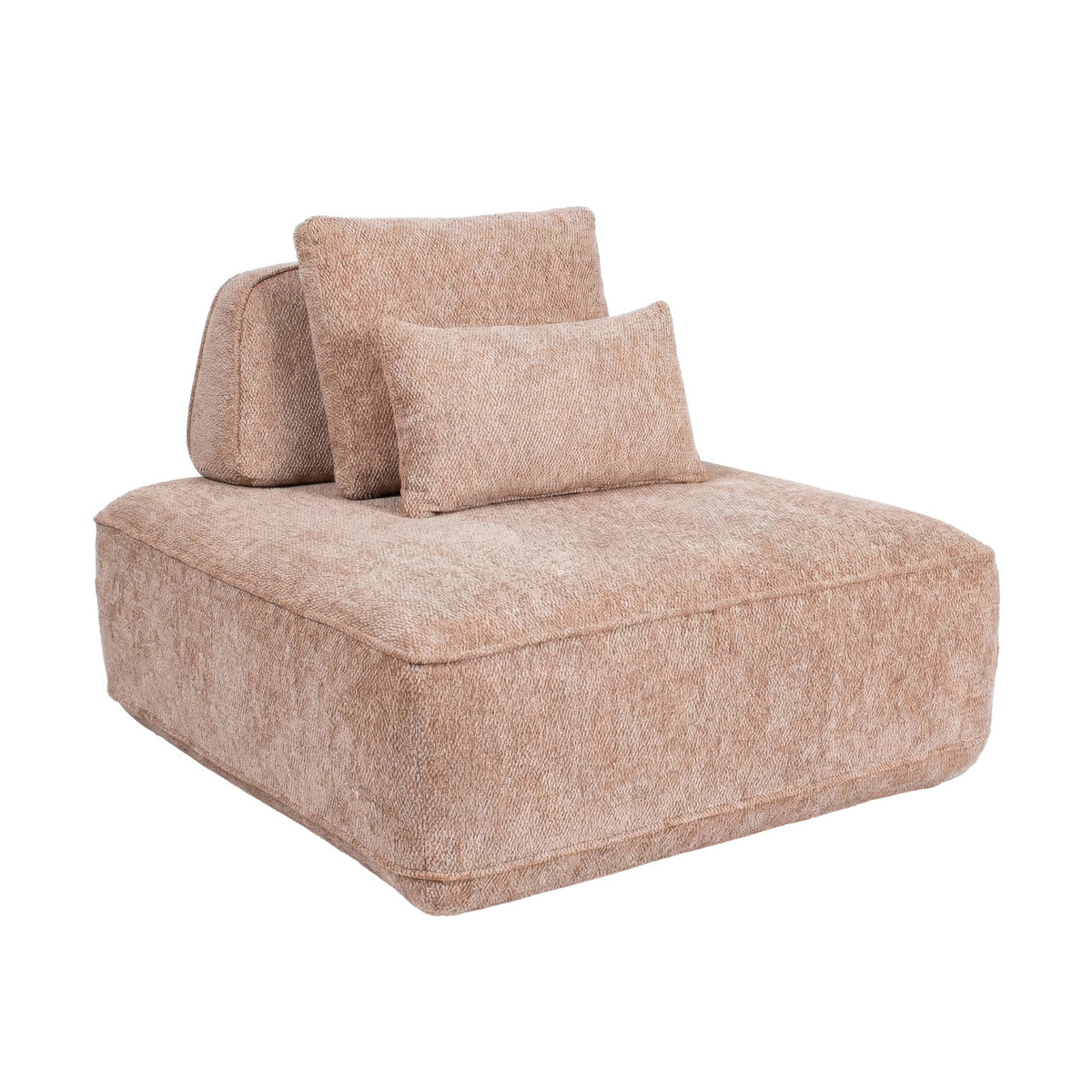 Sofa Tudor mocca boldweave 1-seater movable backrest by Richmond Interiors