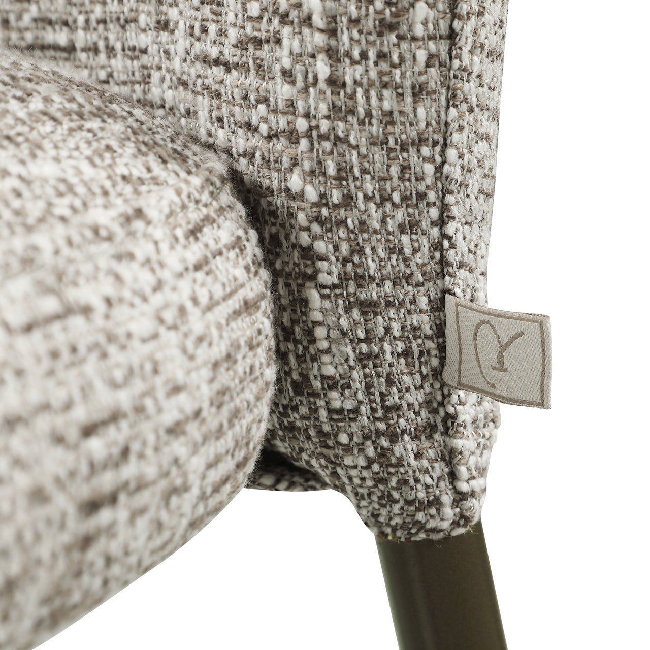 Dining chair Stacker earth tweed fire retardant (Set of 2) by Richmond Interiors