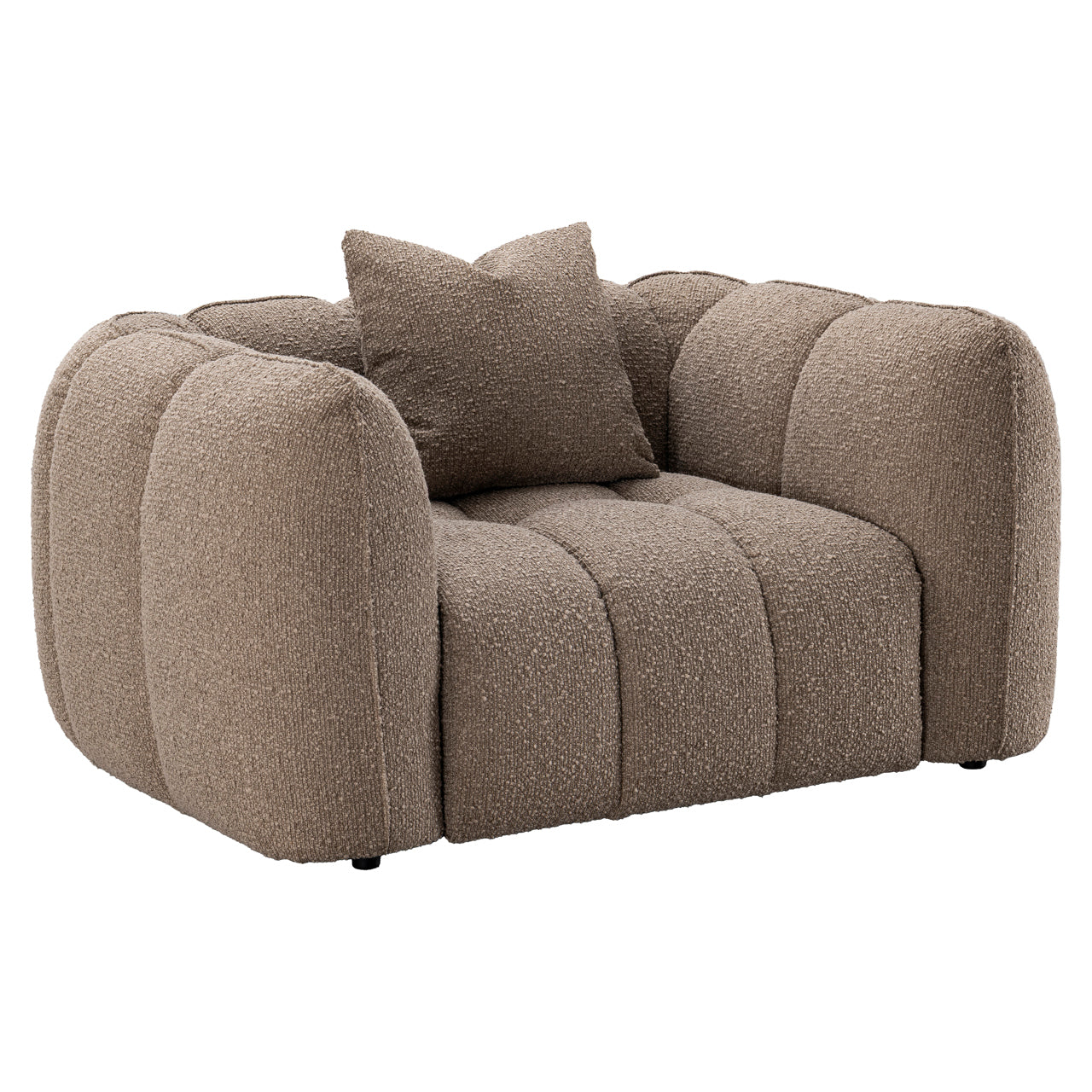 Lounge chair Hogan mocca chunky fire retardant by Richmond Interiors