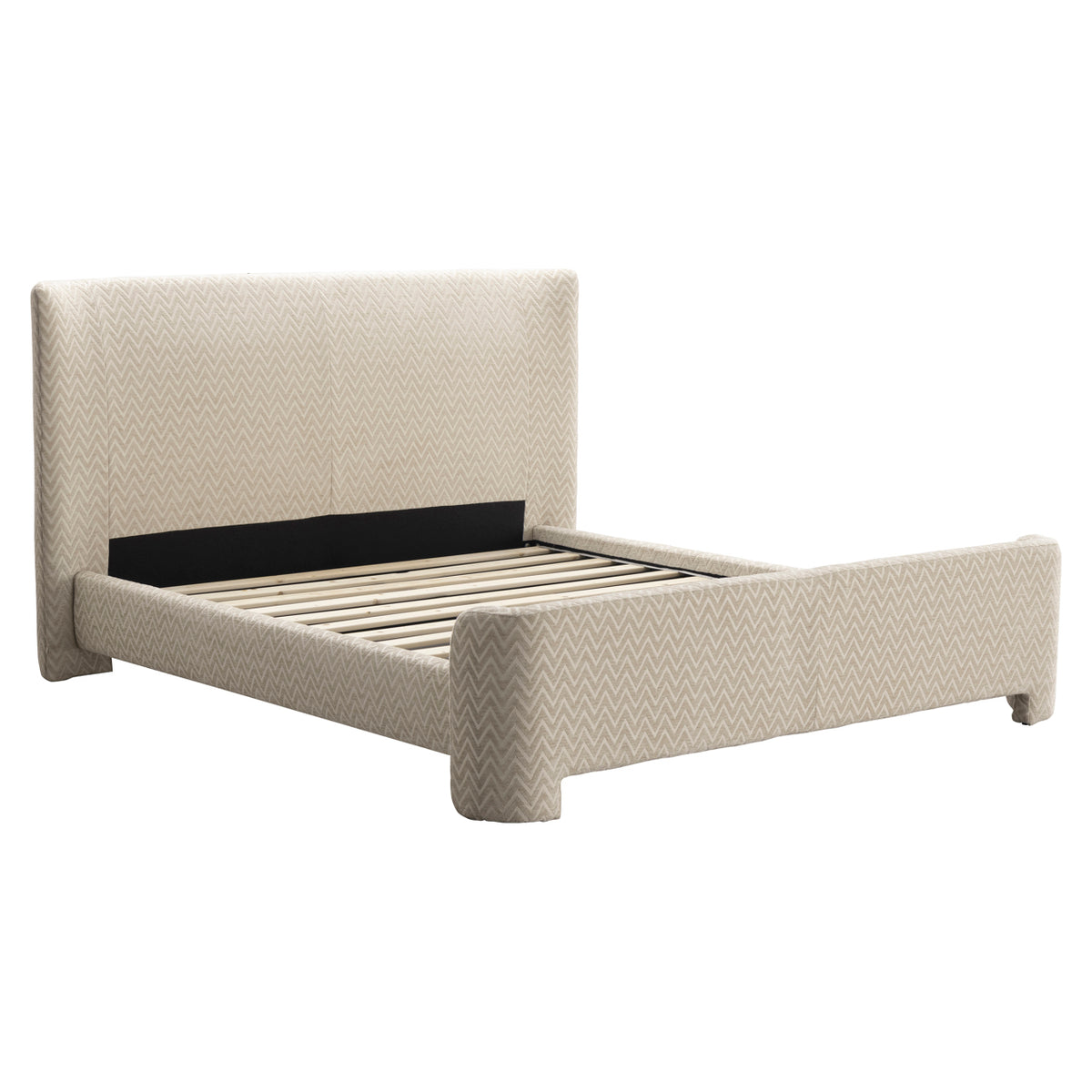 Bed Divana beige chevron 160x200 by Richmond Interiors