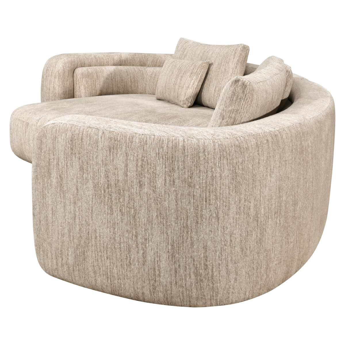 Sofa Angusto natural softweave lounge left by Richmond Interiors