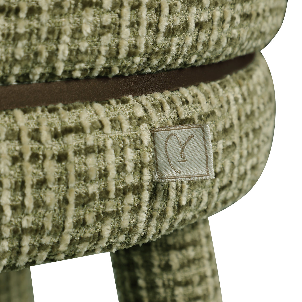 Counter stool Tenashar green blockweave swivel by Richmond Interiors