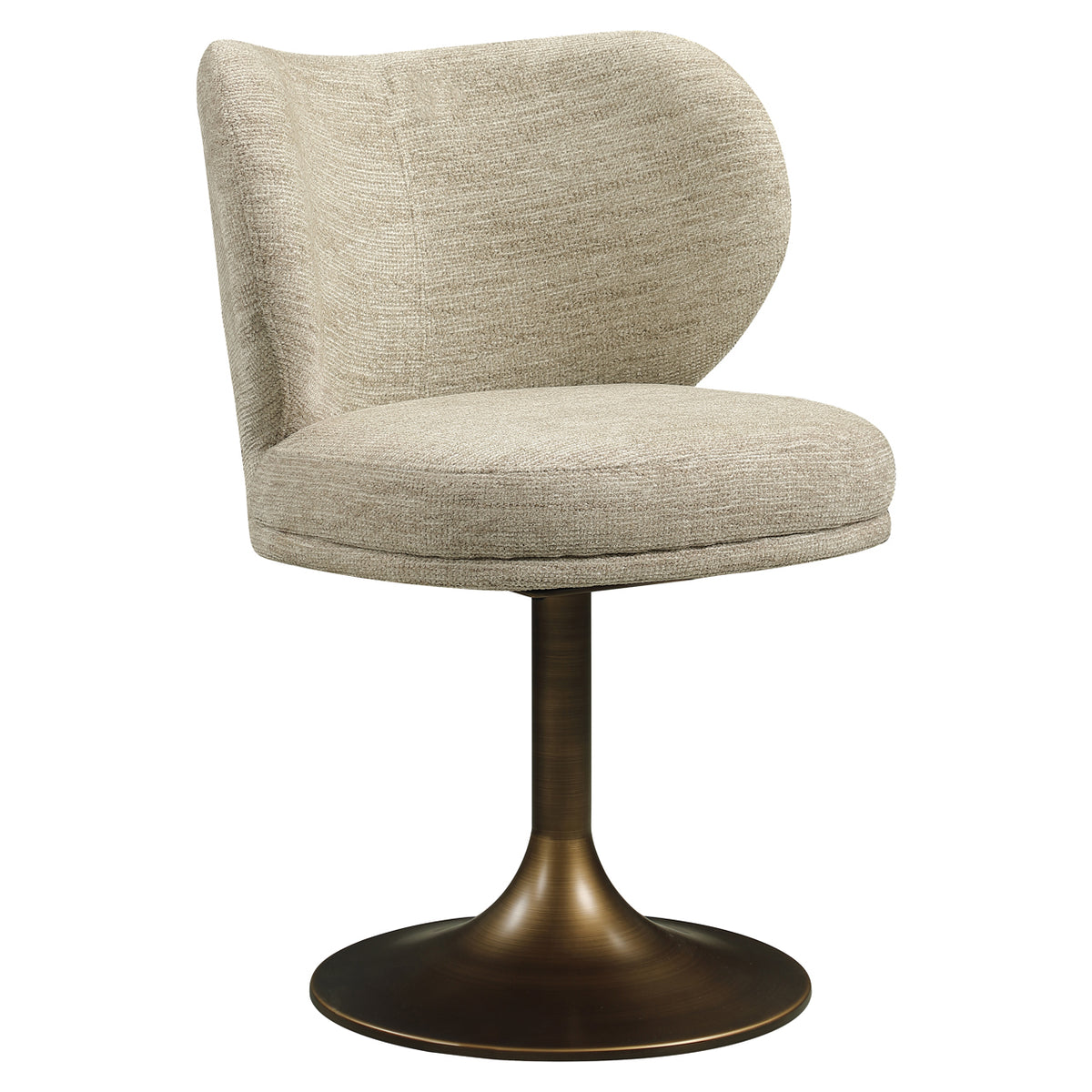 Dining chair Amely natural softweave swivel by Richmond Interiors