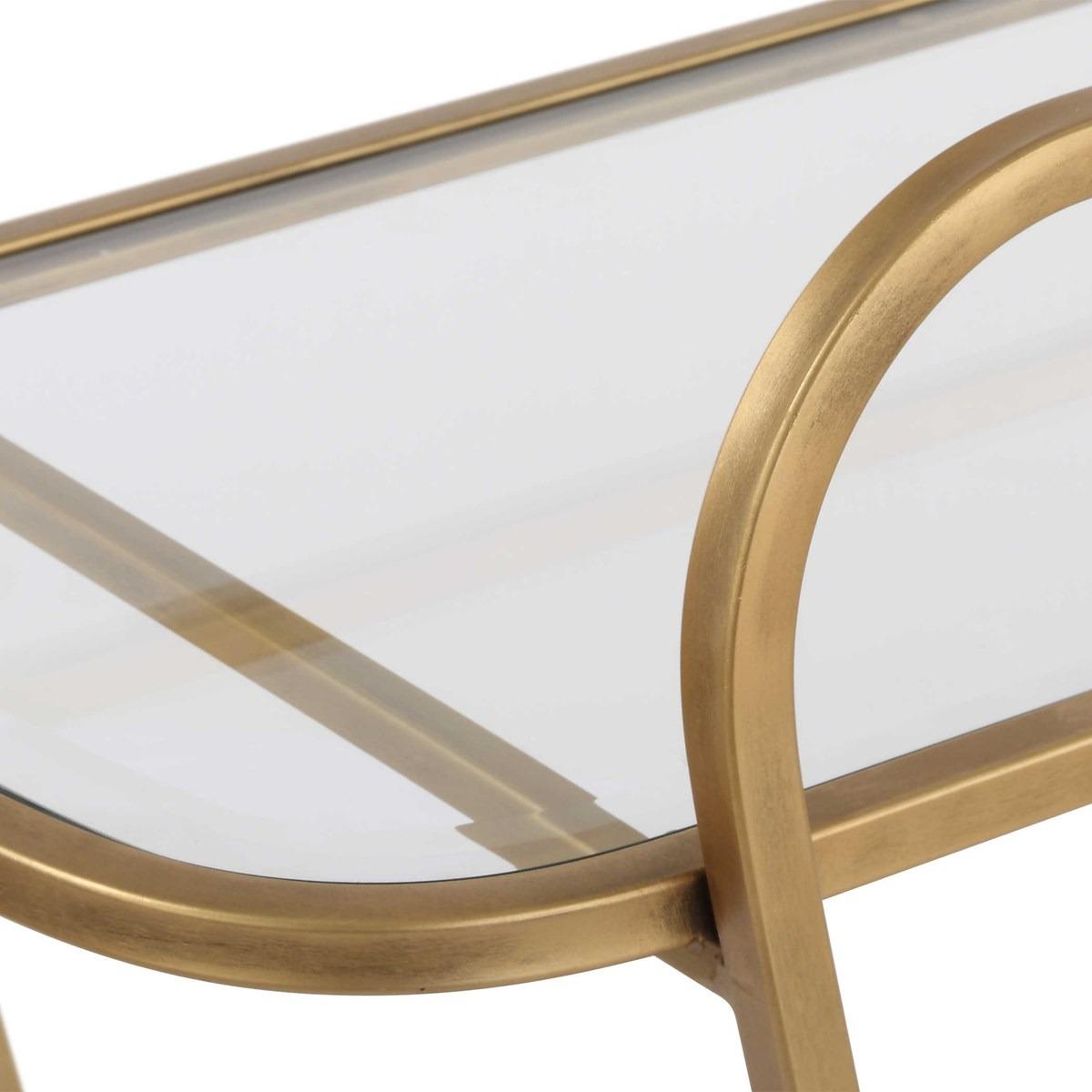 Swain Brass Serving Cart by Uttermost