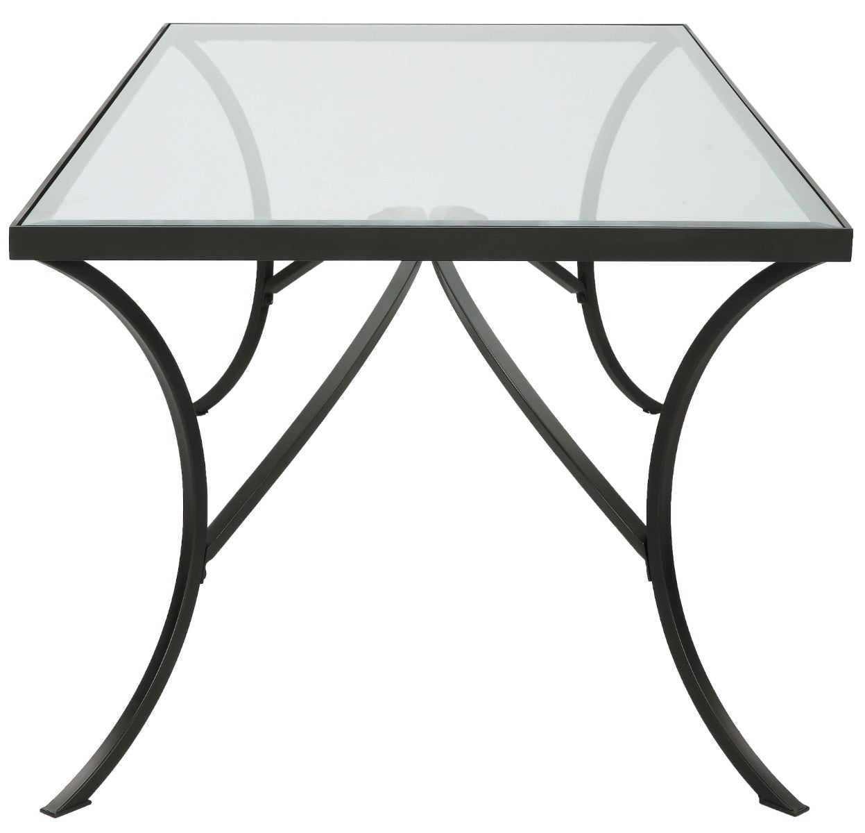 Alayna Black Metal & Glass Coffee Table by Uttermost