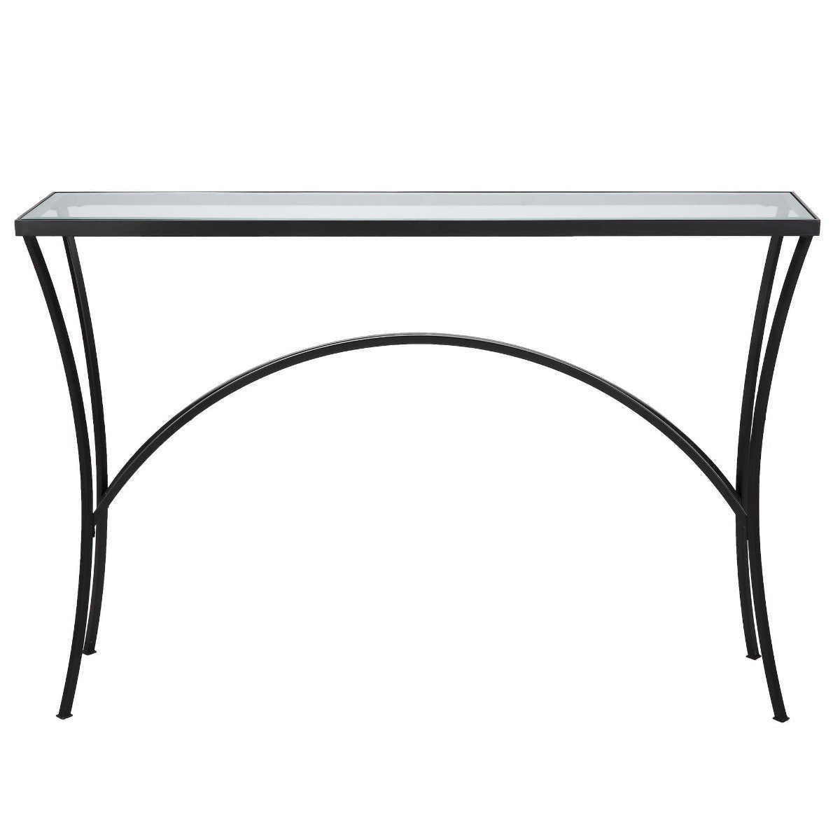 Alayna Console Table in Black Metal by Uttermost