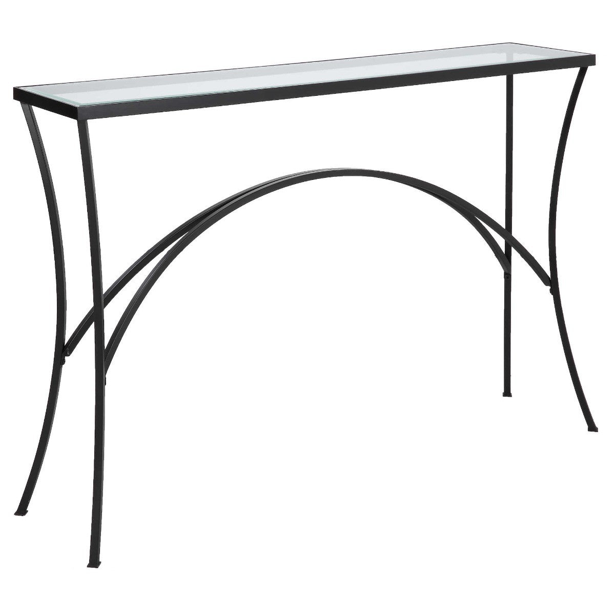 Alayna Console Table in Black Metal by Uttermost