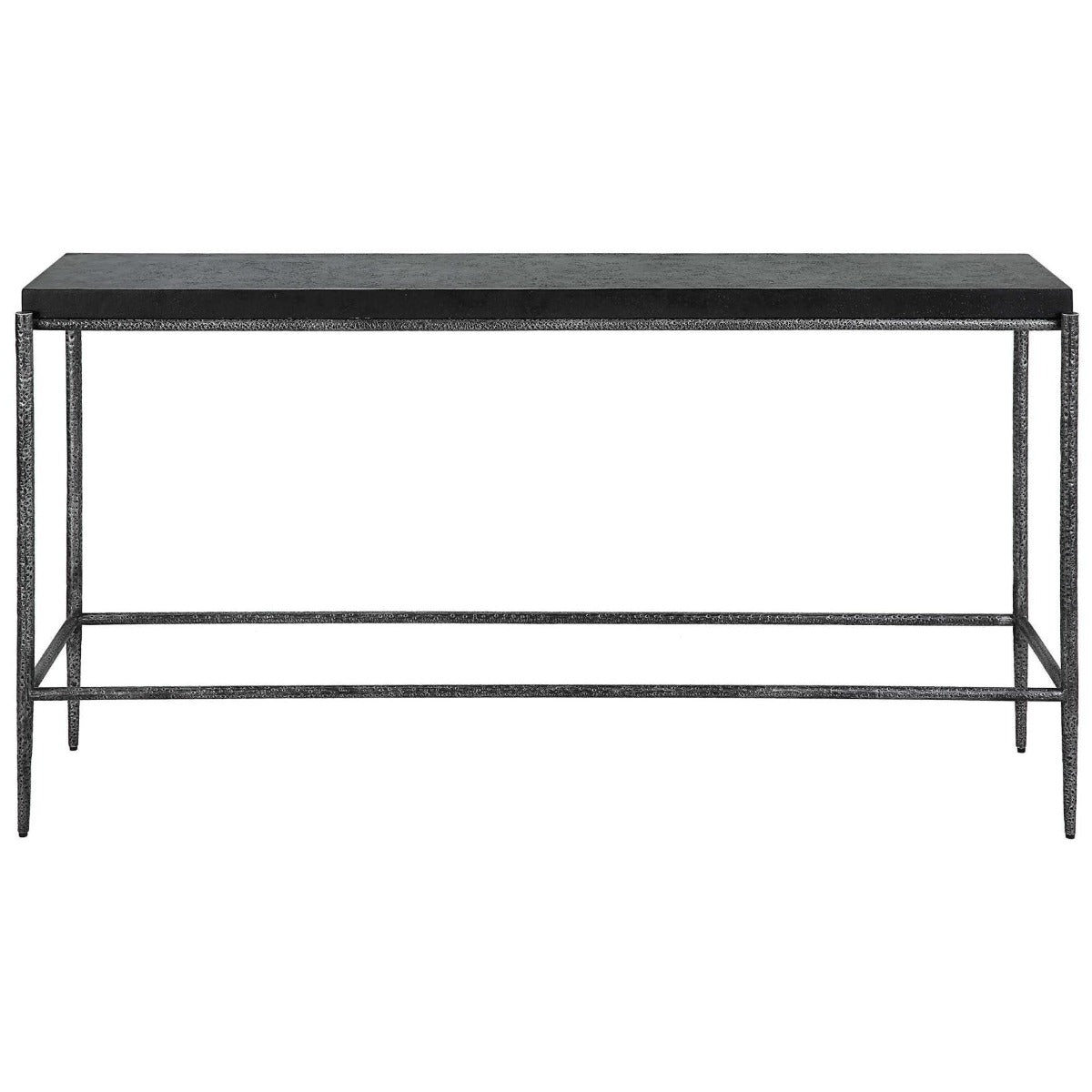 Crescendo Black Concrete Console Table by Uttermost