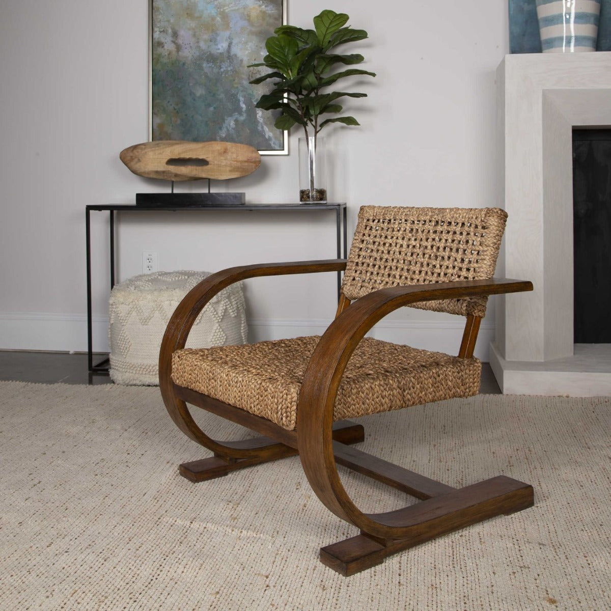 Rehema Accent Chair in Pecan by Uttermost