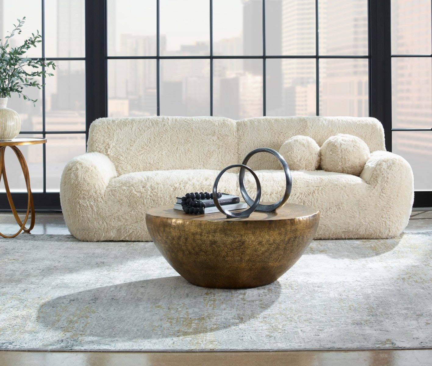 Orbits Black Ring Indoor-Outdoor Sculptures - Set of 2 by Uttermost