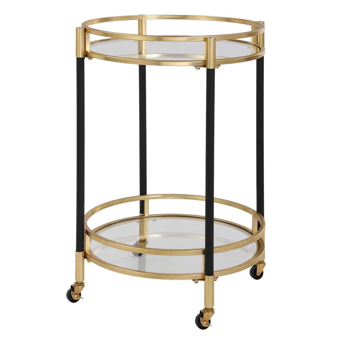 Dolly Round Bar Cart by Uttermost