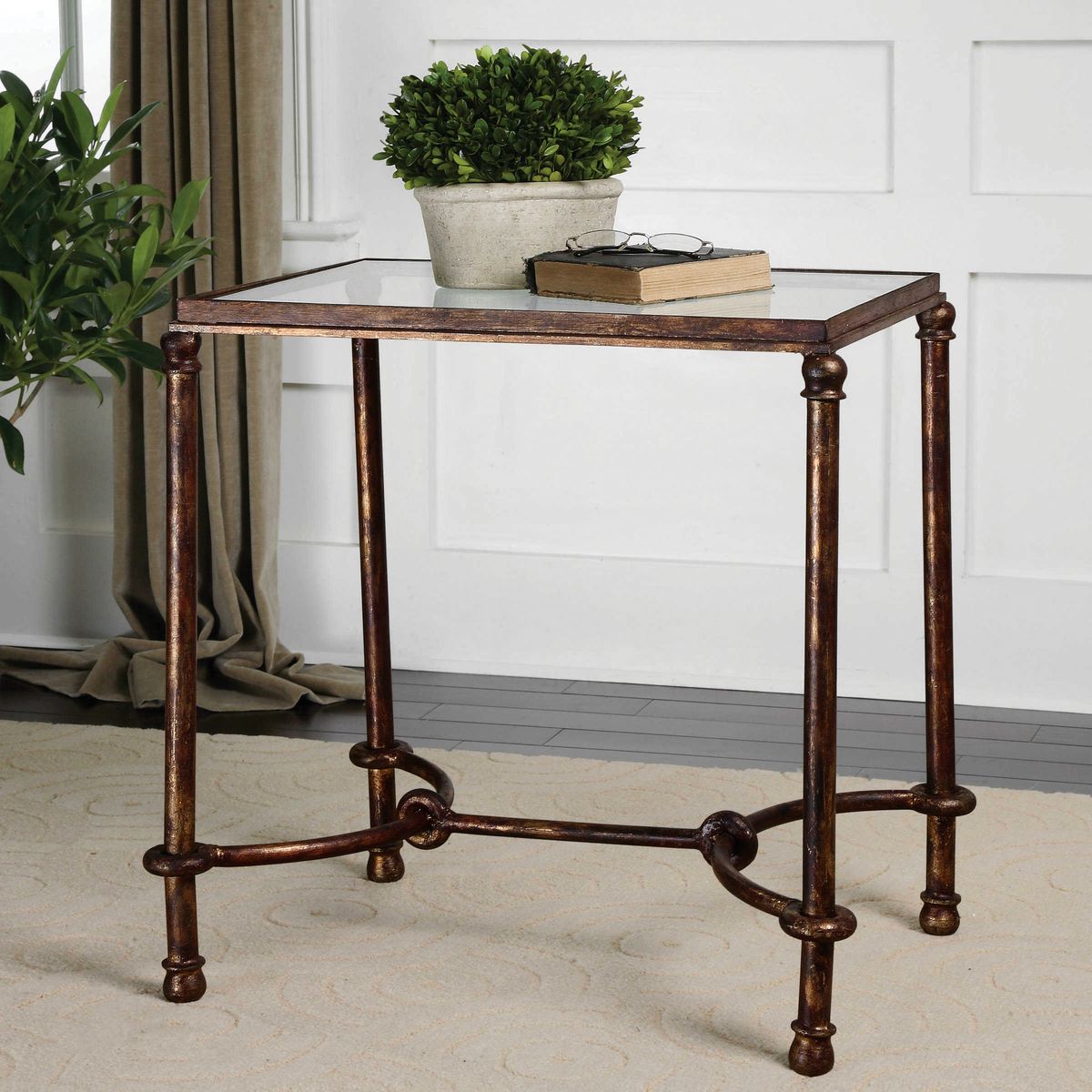 Warring Iron End Table by Uttermost