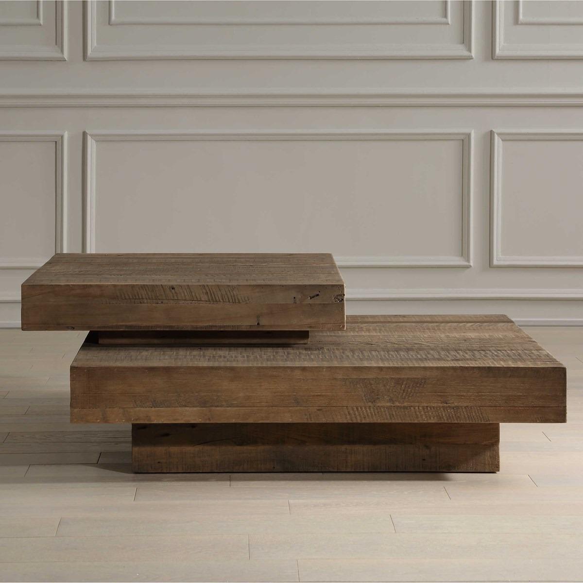 Rustic Planes Modern Coffee Table by Uttermost