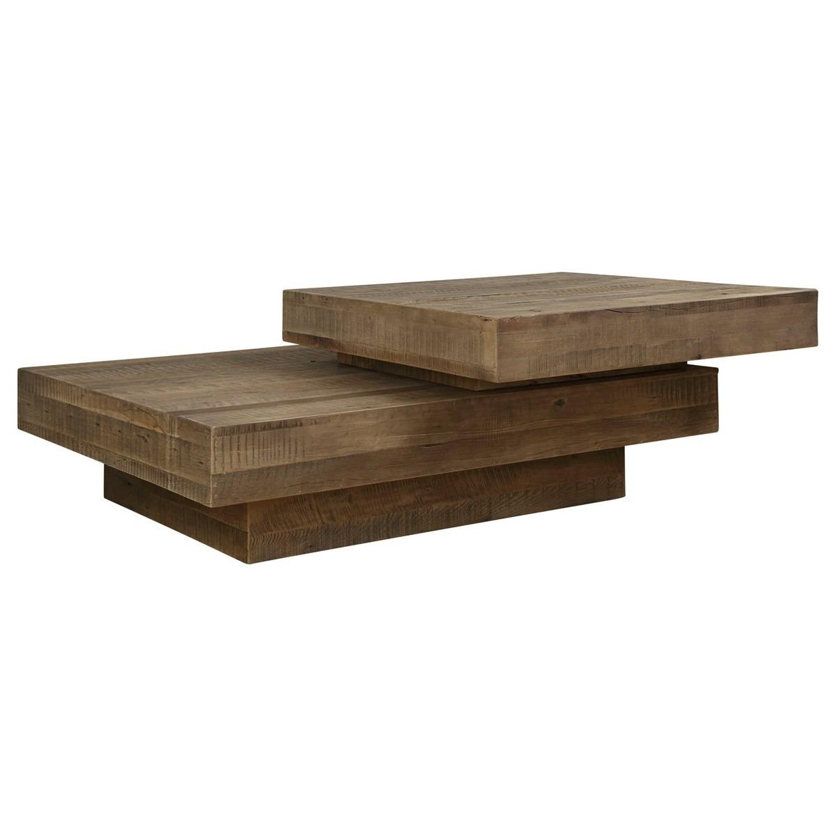 Rustic Planes Modern Coffee Table by Uttermost