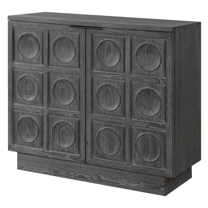 Shelby 2 Door Ebony Stained Cabinet by Uttermost