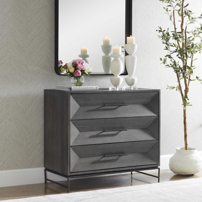 Knox Dark Walnut Accent Chest by Uttermost