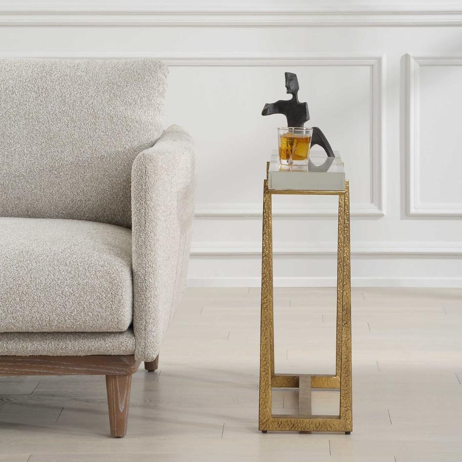 Midas Thick Crystal Accent Table by Uttermost