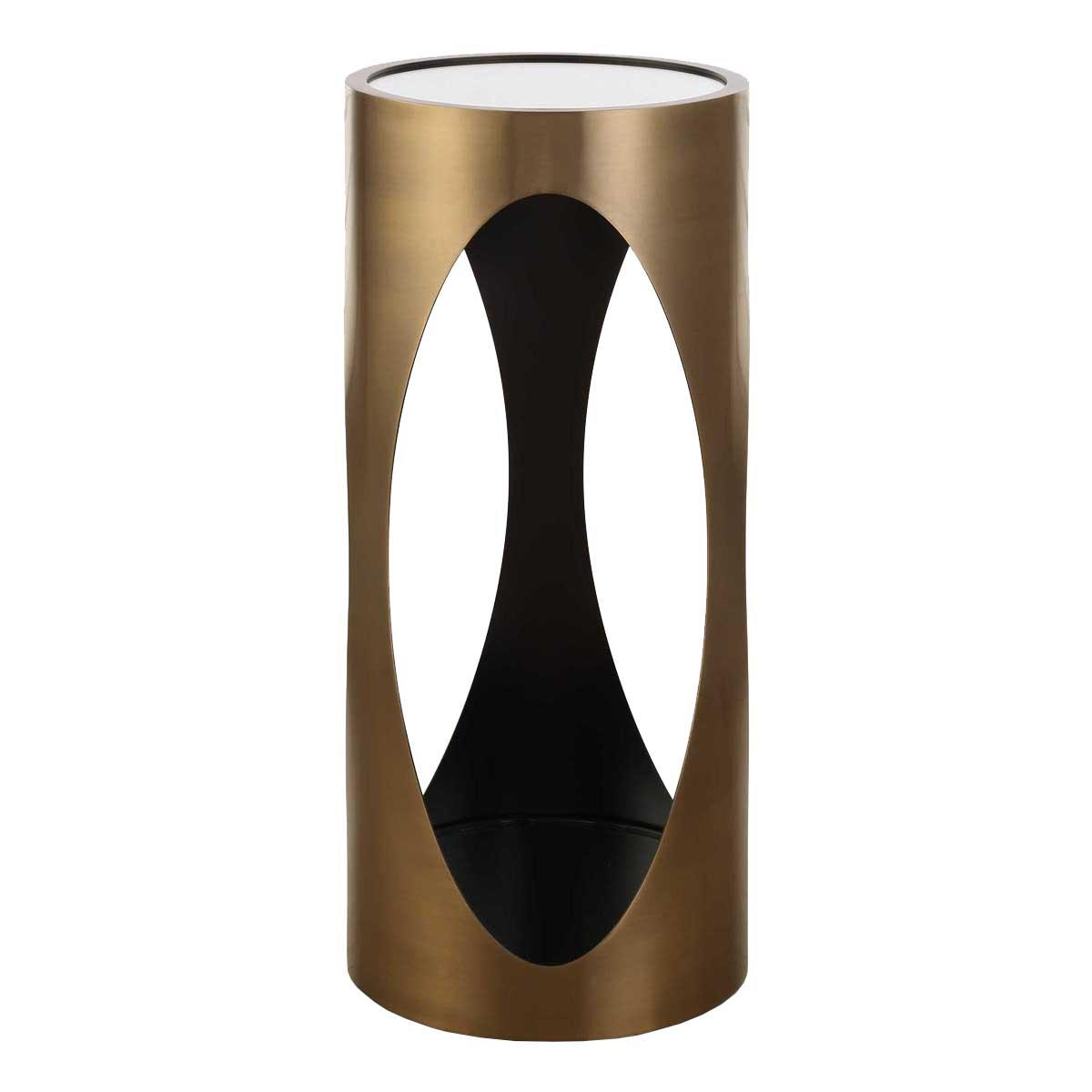 Achilles Brass Drink Table by Uttermost