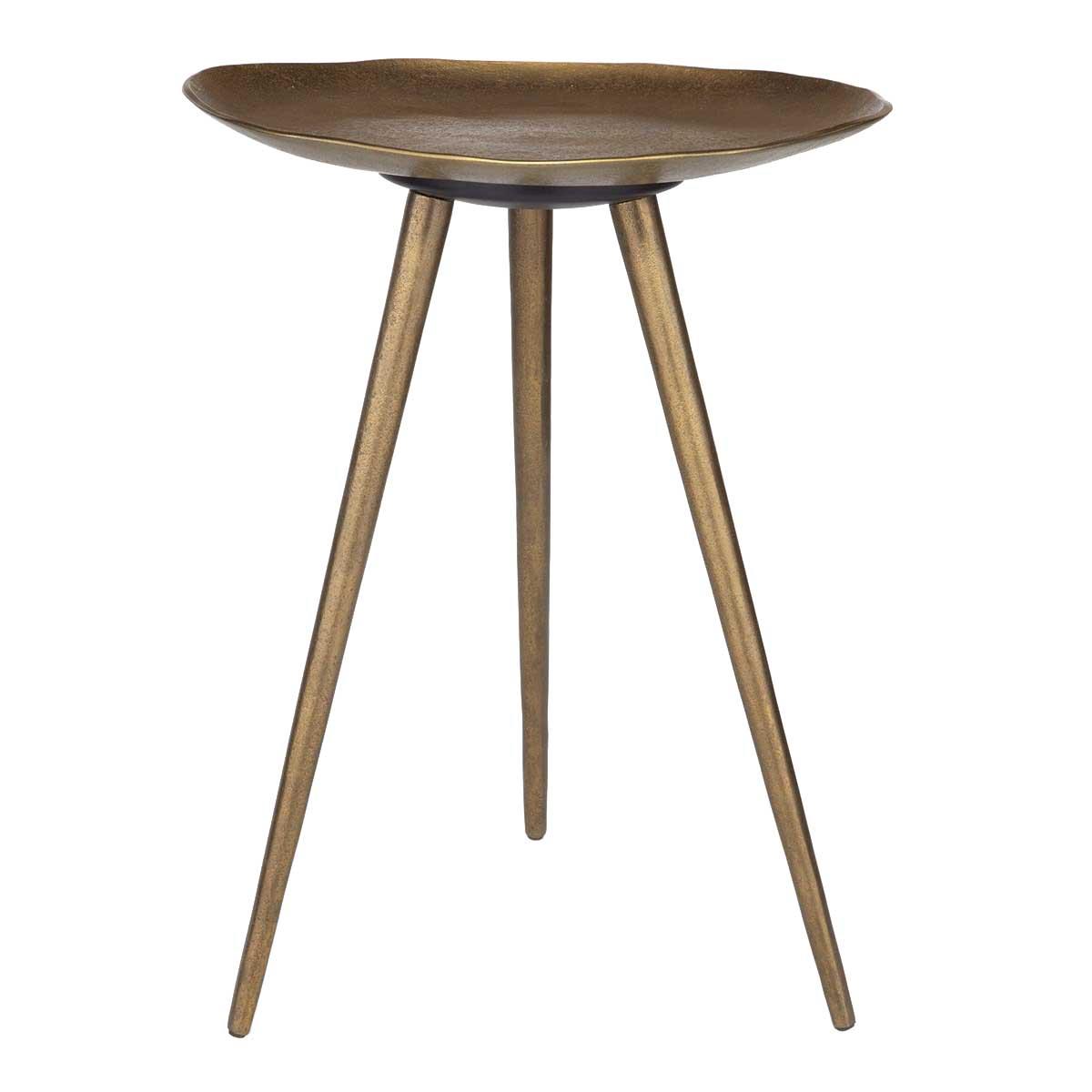 Lily Pad Antique Brass Accent Table by Uttermost