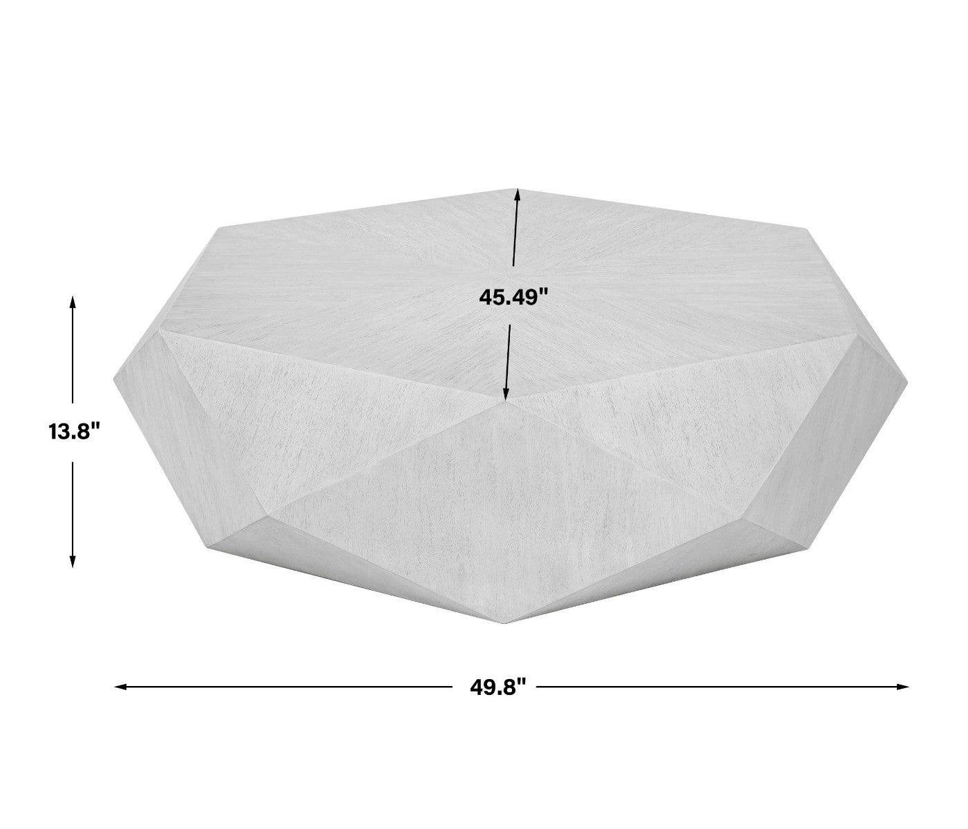 Volker White Coffee Table by Uttermost