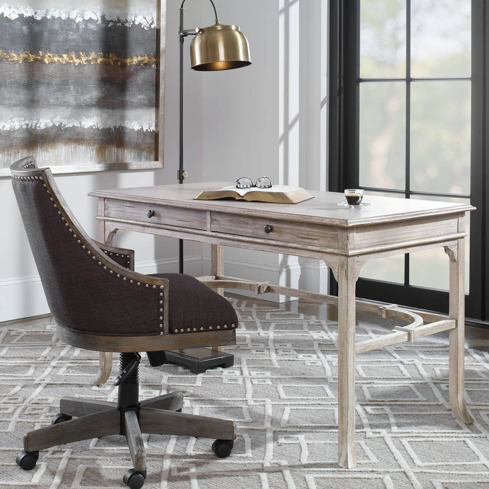 Bridgely Aged Writing Desk by Uttermost