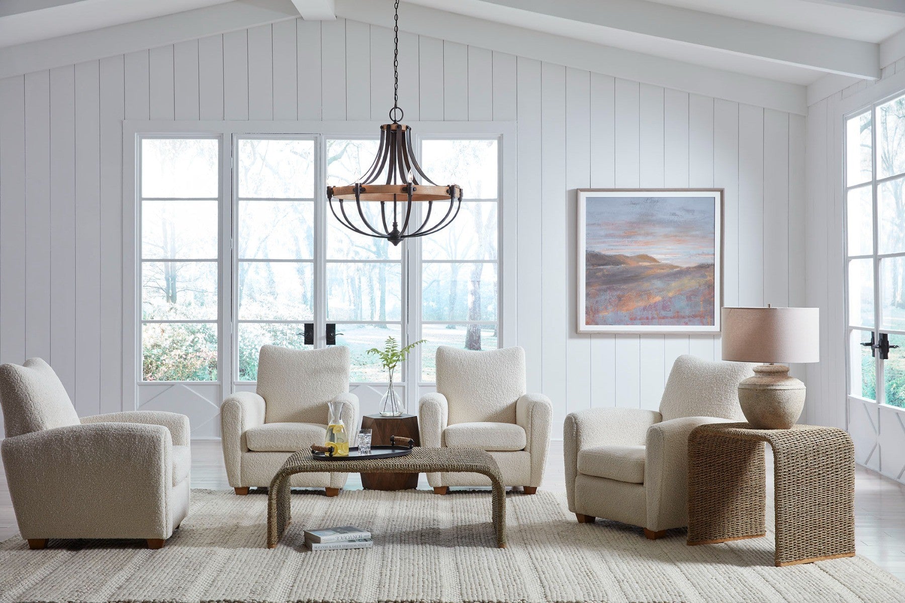 Calabria Woven Seagrass End Table by Uttermost