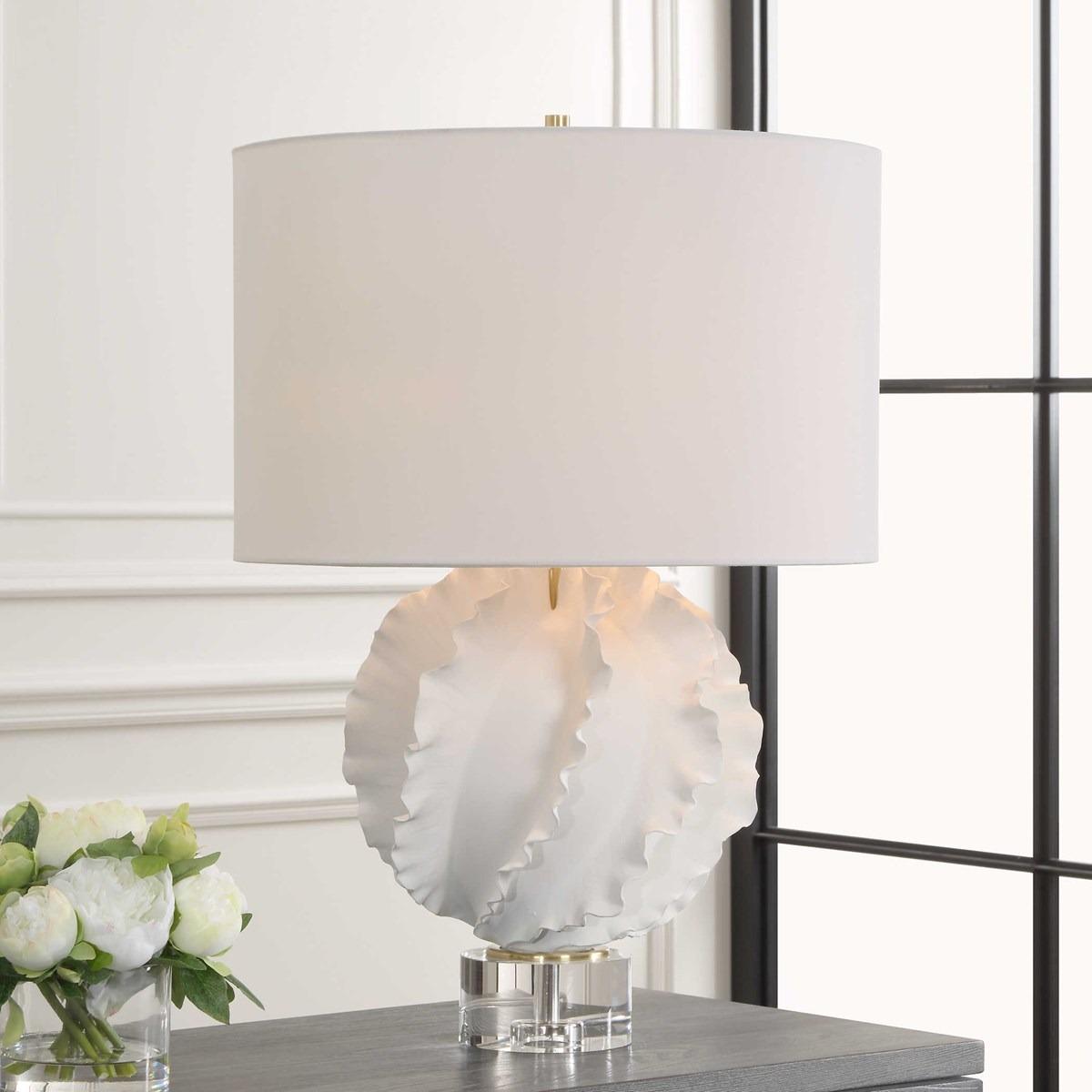 Saylor White Table Lamp by Uttermost