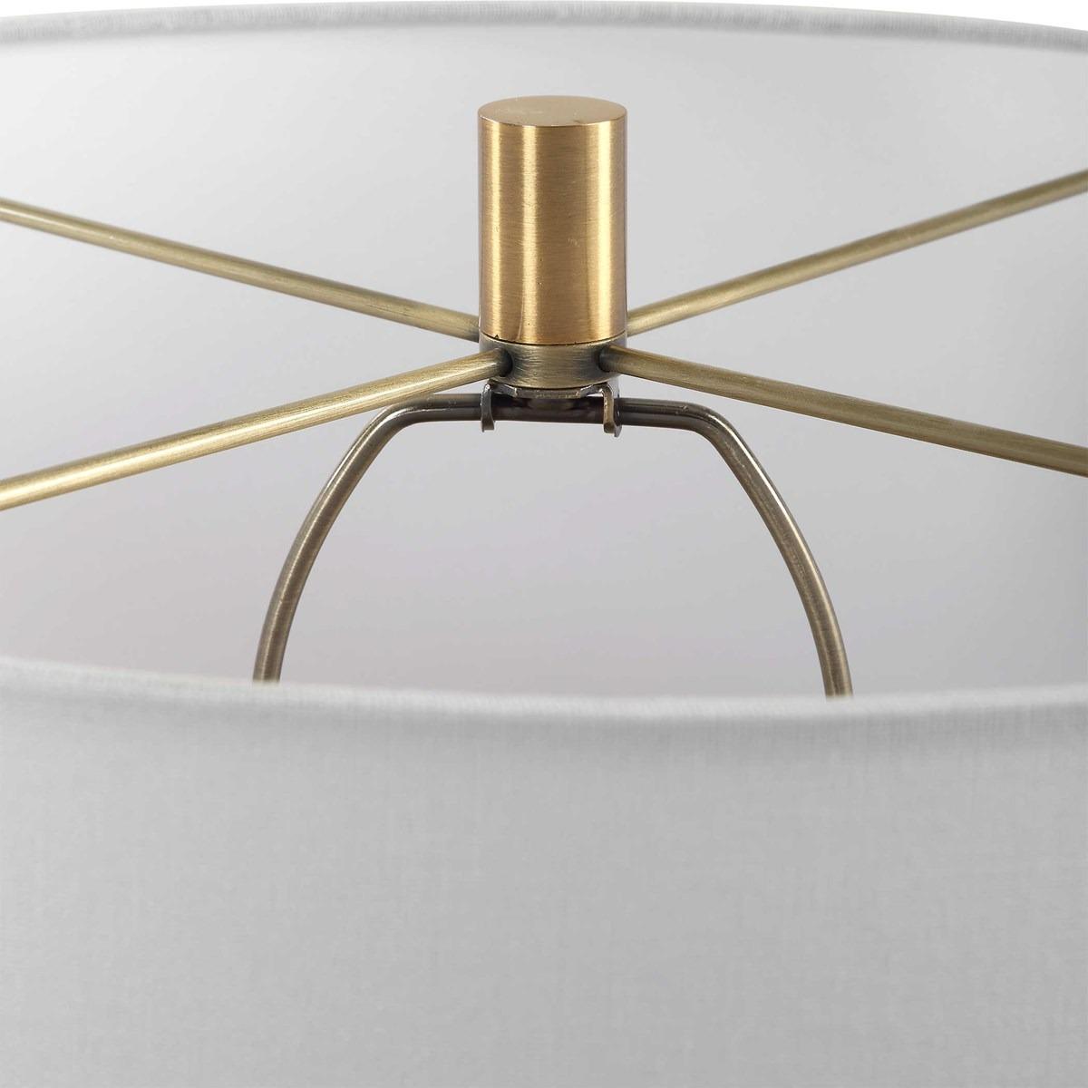 Moher Glossy Blue Table Lamp by Uttermost