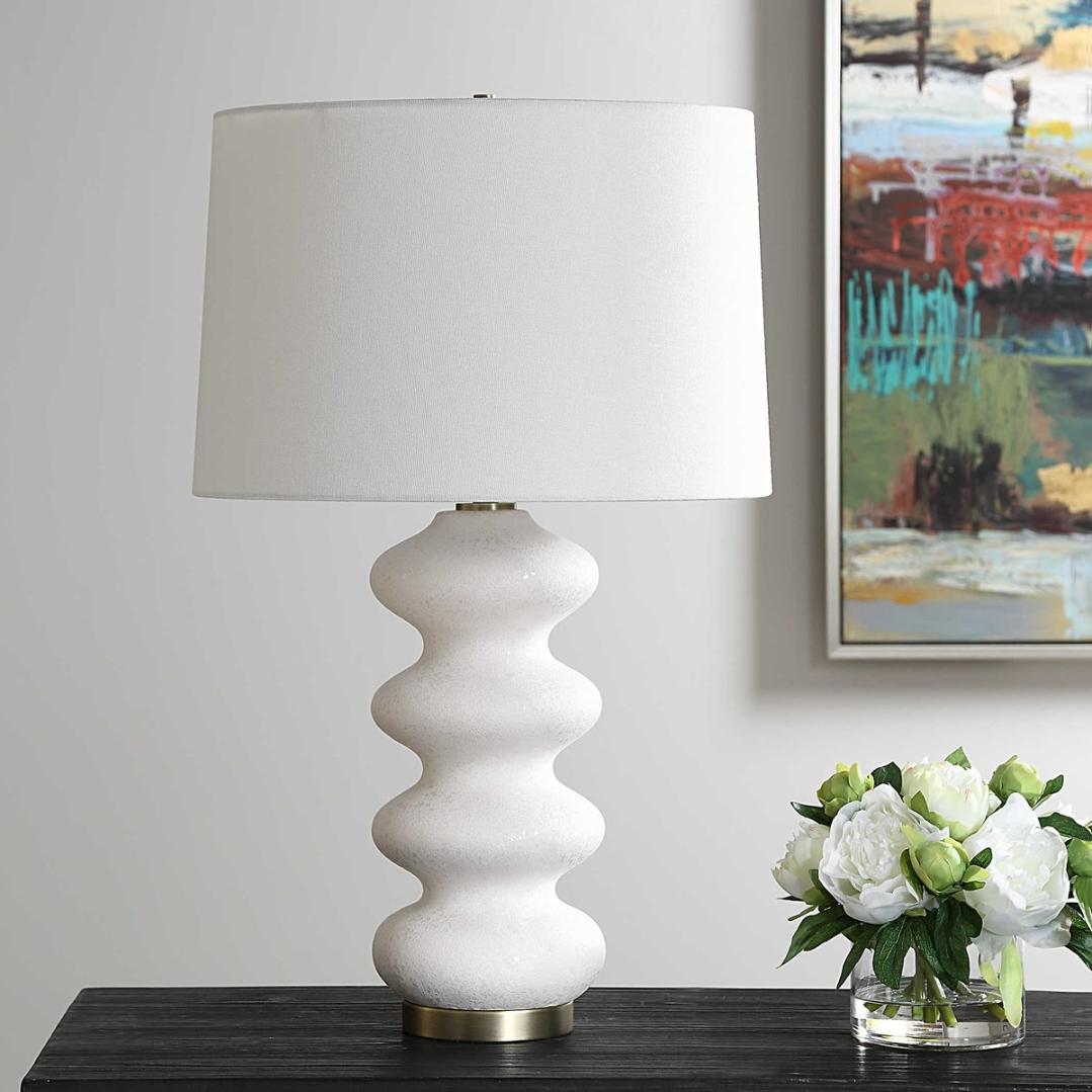 Liora White Table Lamp by Uttermost