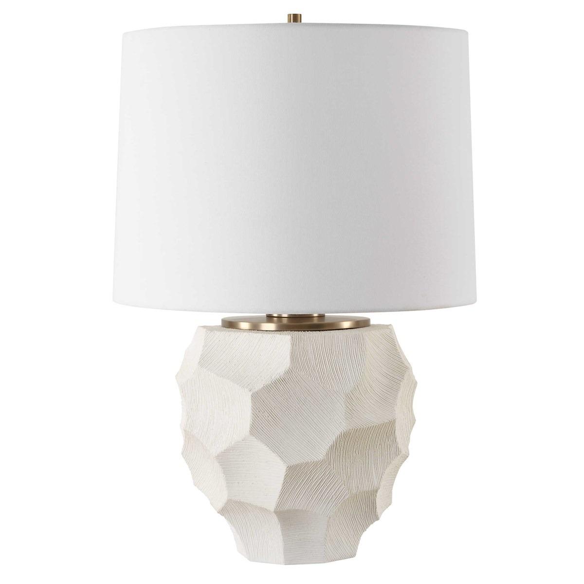 On Edge Chalk White Table Lamp by Uttermost