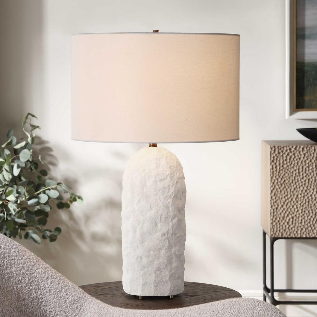 Vieste White Table Lamp by Uttermost