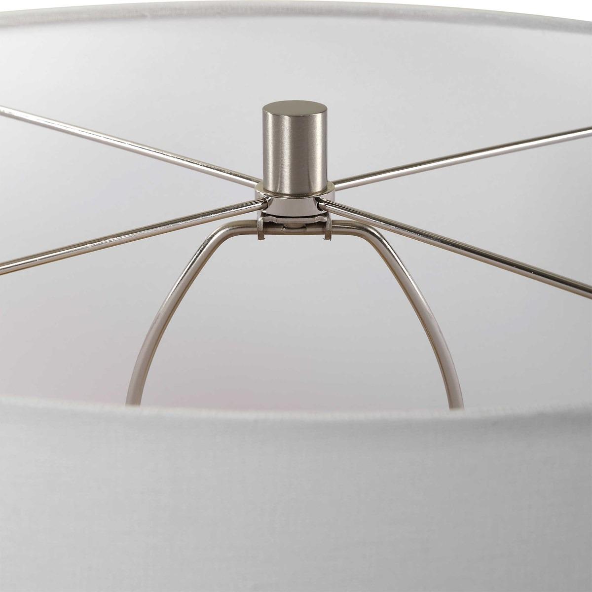 Dribble White Glaze Table Lamp by Uttermost