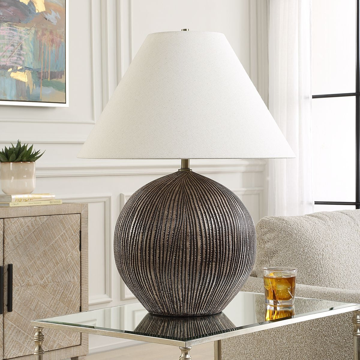 Sayre Dark Brown Table Lamp by Uttermost