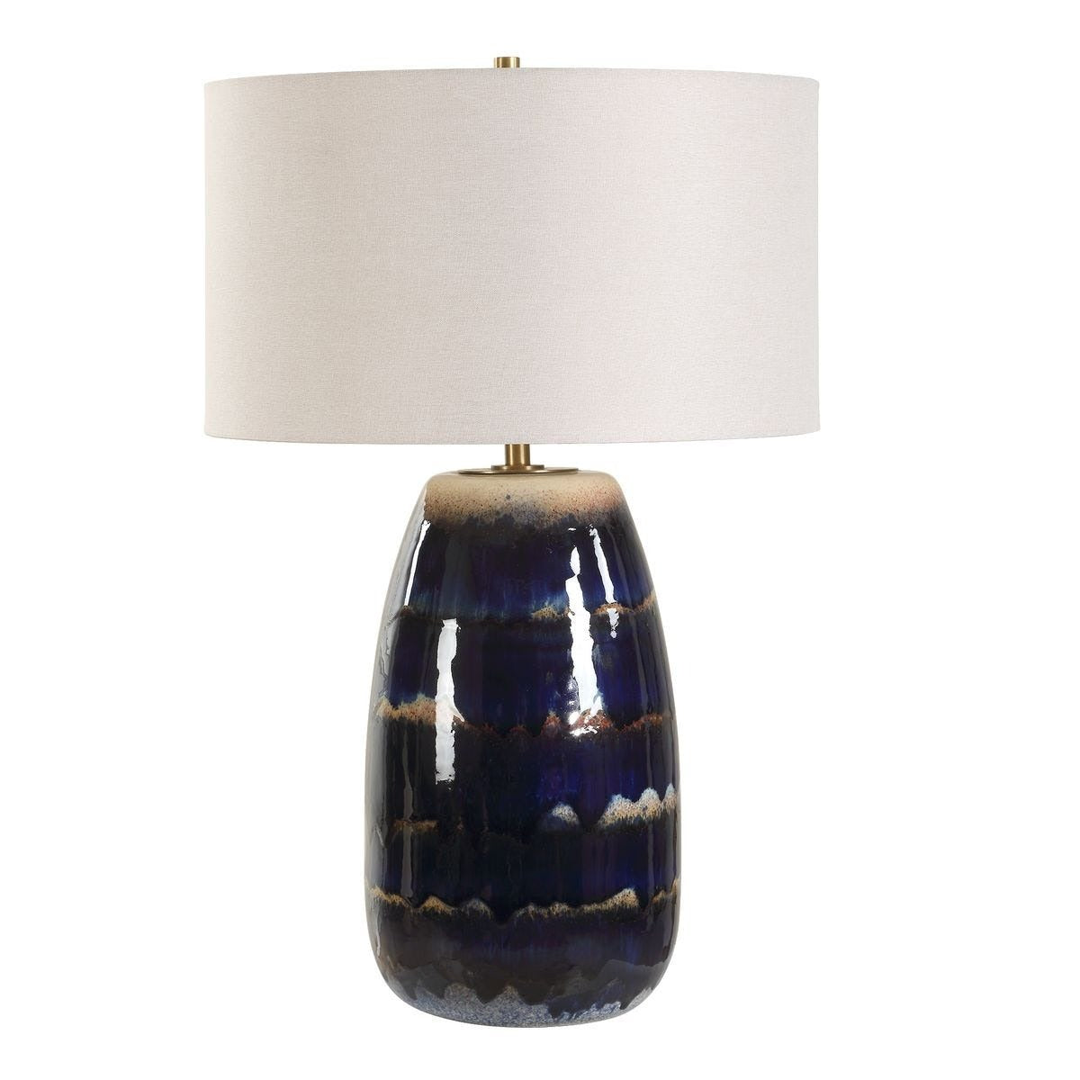 Orleans Blue Glaze Table Lamp by Uttermost