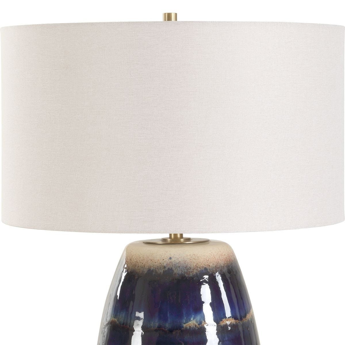 Orleans Blue Glaze Table Lamp by Uttermost