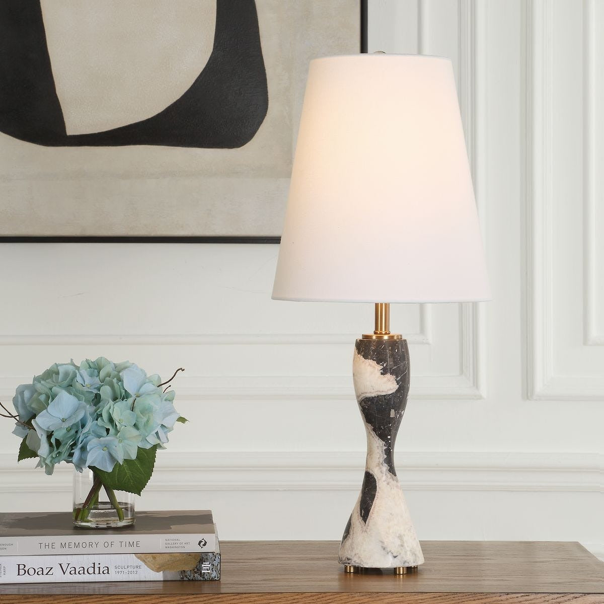 Marcela Panda Marble Buffet Lamp by Uttermost
