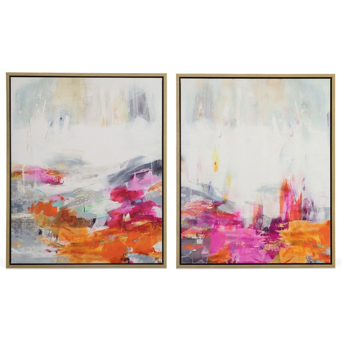 Color Theory Framed Abstract Art - Set of 2 by Uttermost