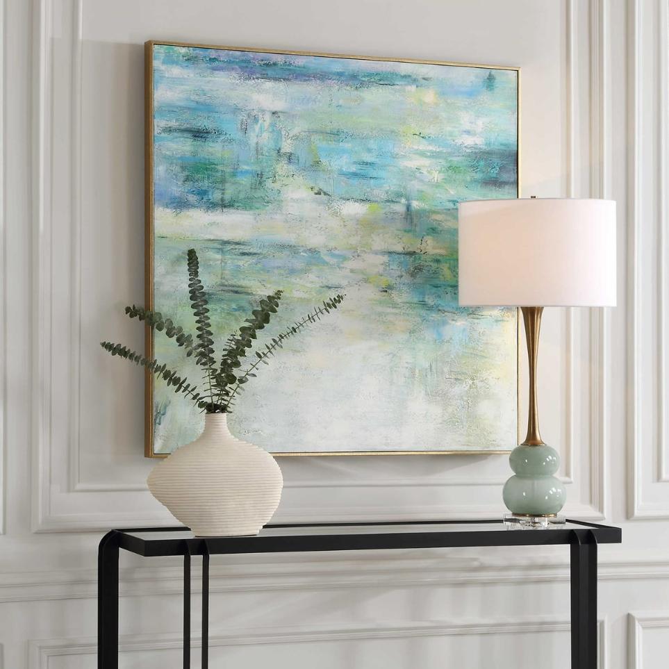 Blissful Hand Painted Abstract Art by Uttermost