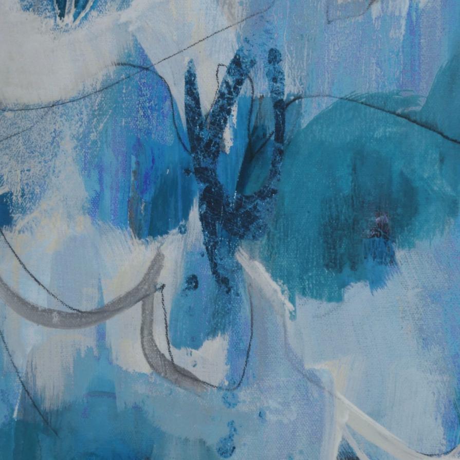Fresh Start Blue Abstract Prints - Set of 6 by Uttermost