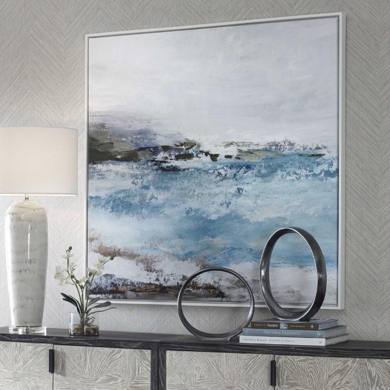 Blue Essence Coastal Framed Canvas by Uttermost
