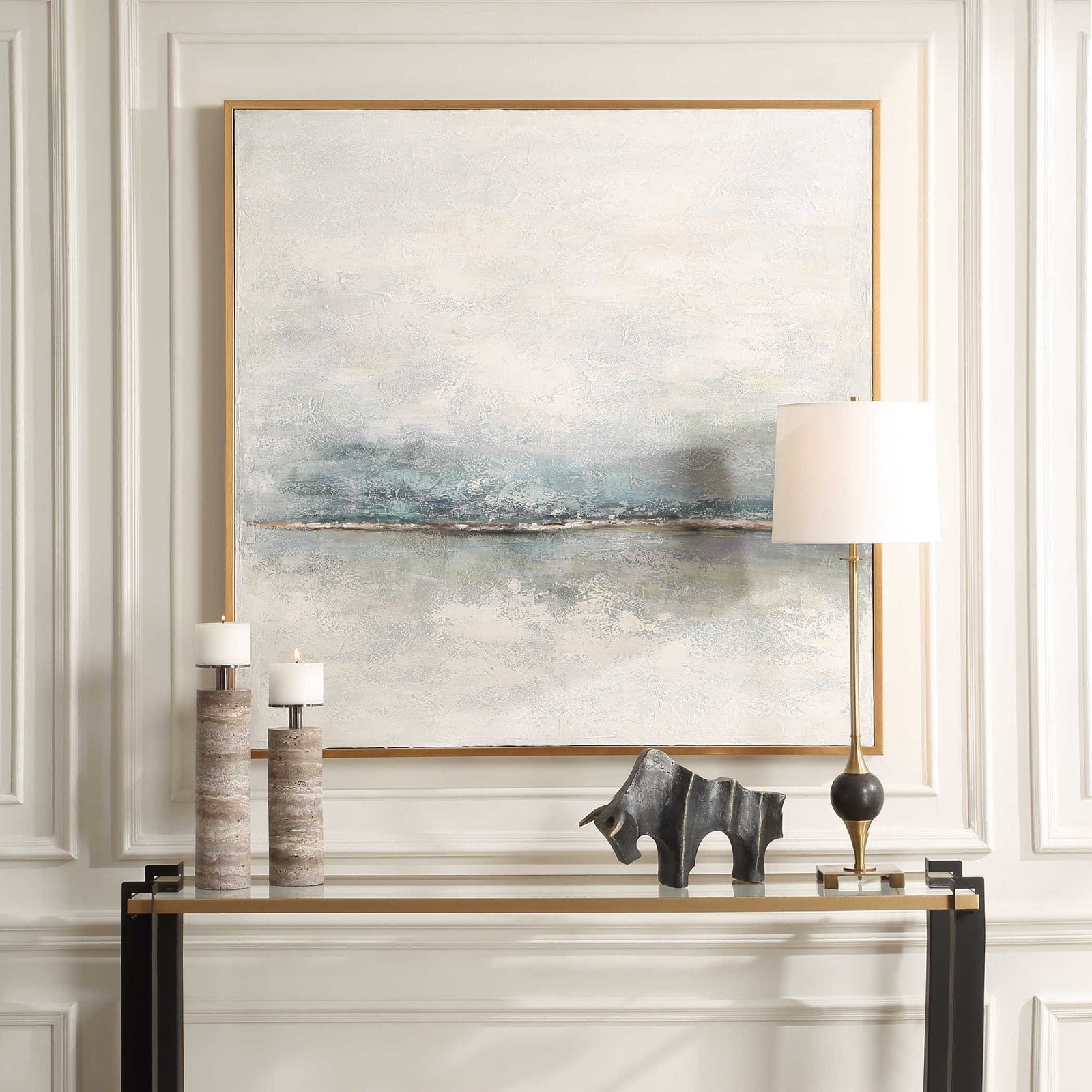 Foggy Morning Hand Painted Canvas by Uttermost