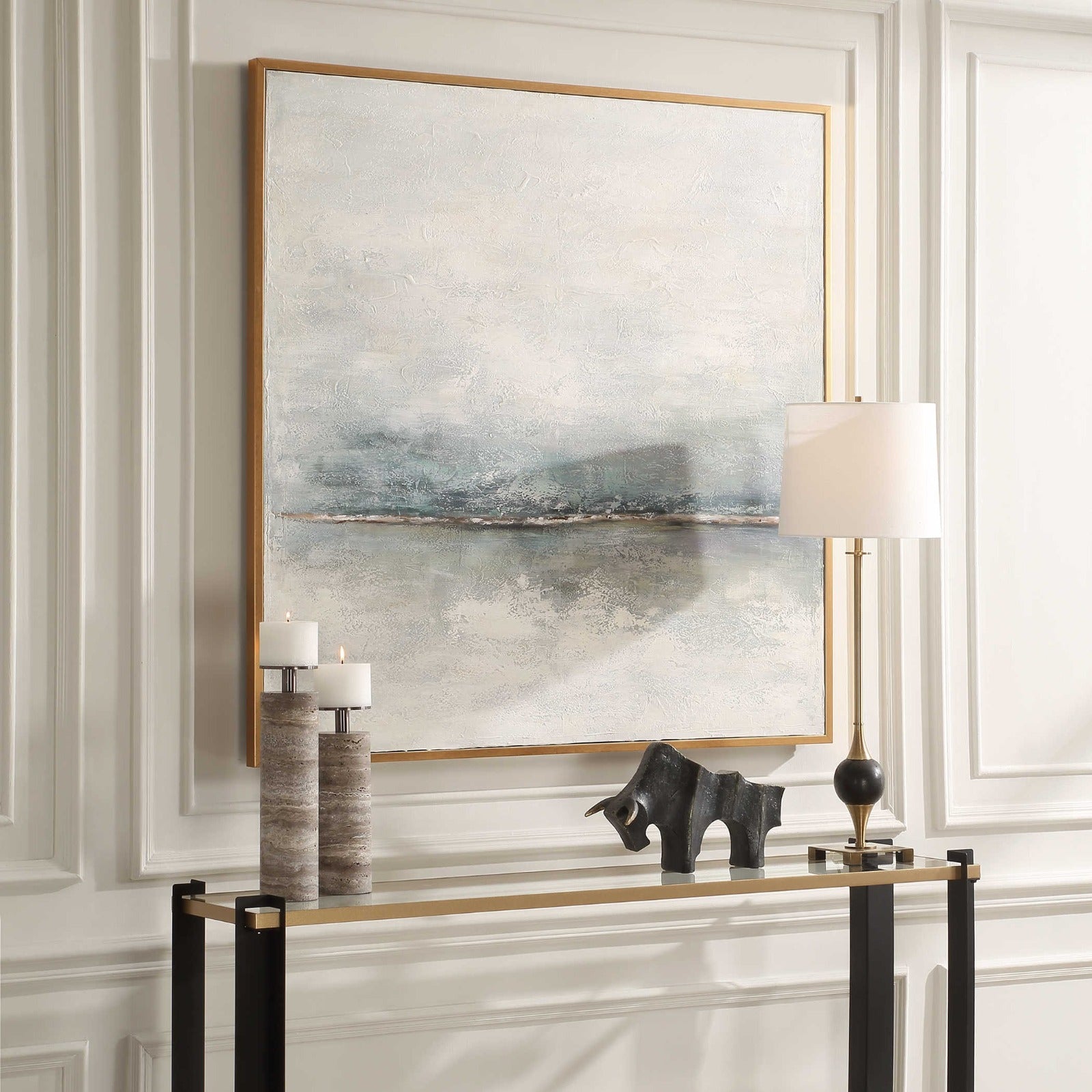 Foggy Morning Hand Painted Canvas by Uttermost