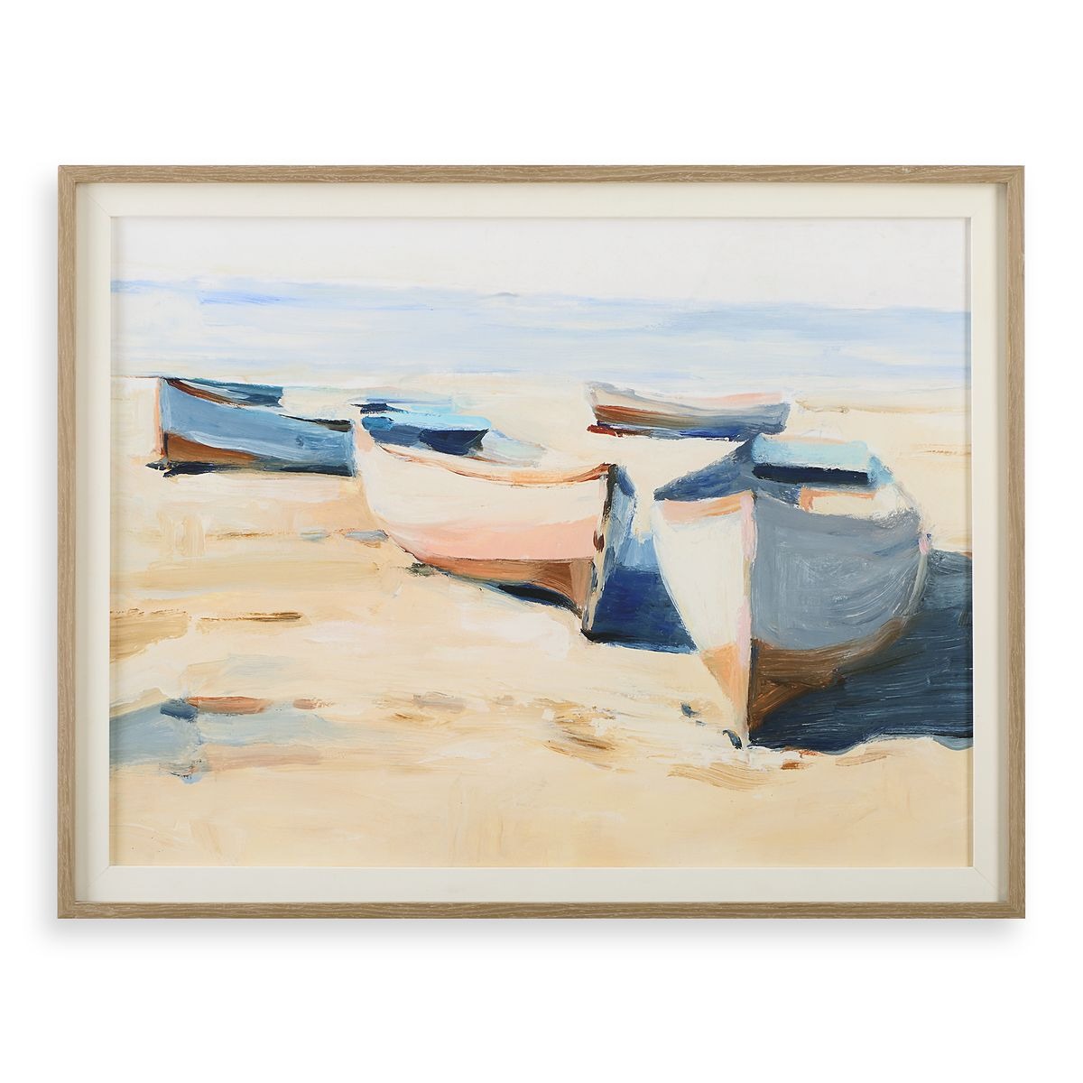 Beached Boats Framed Print by Uttermost
