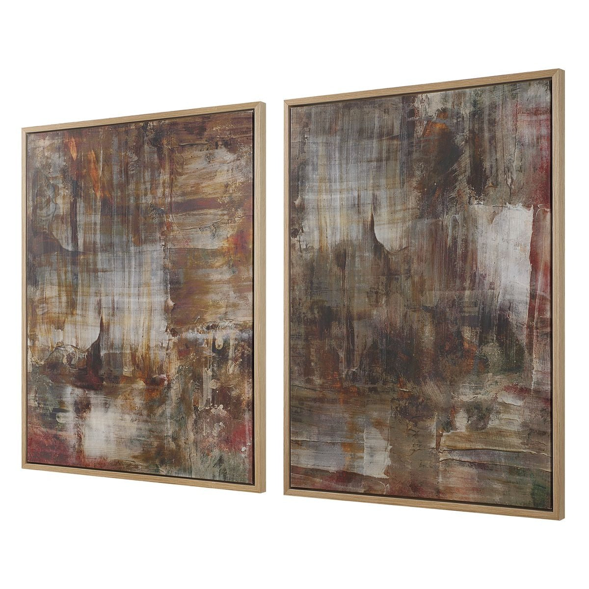 Molten Patina Framed Canvases - Set of 2 by Uttermost