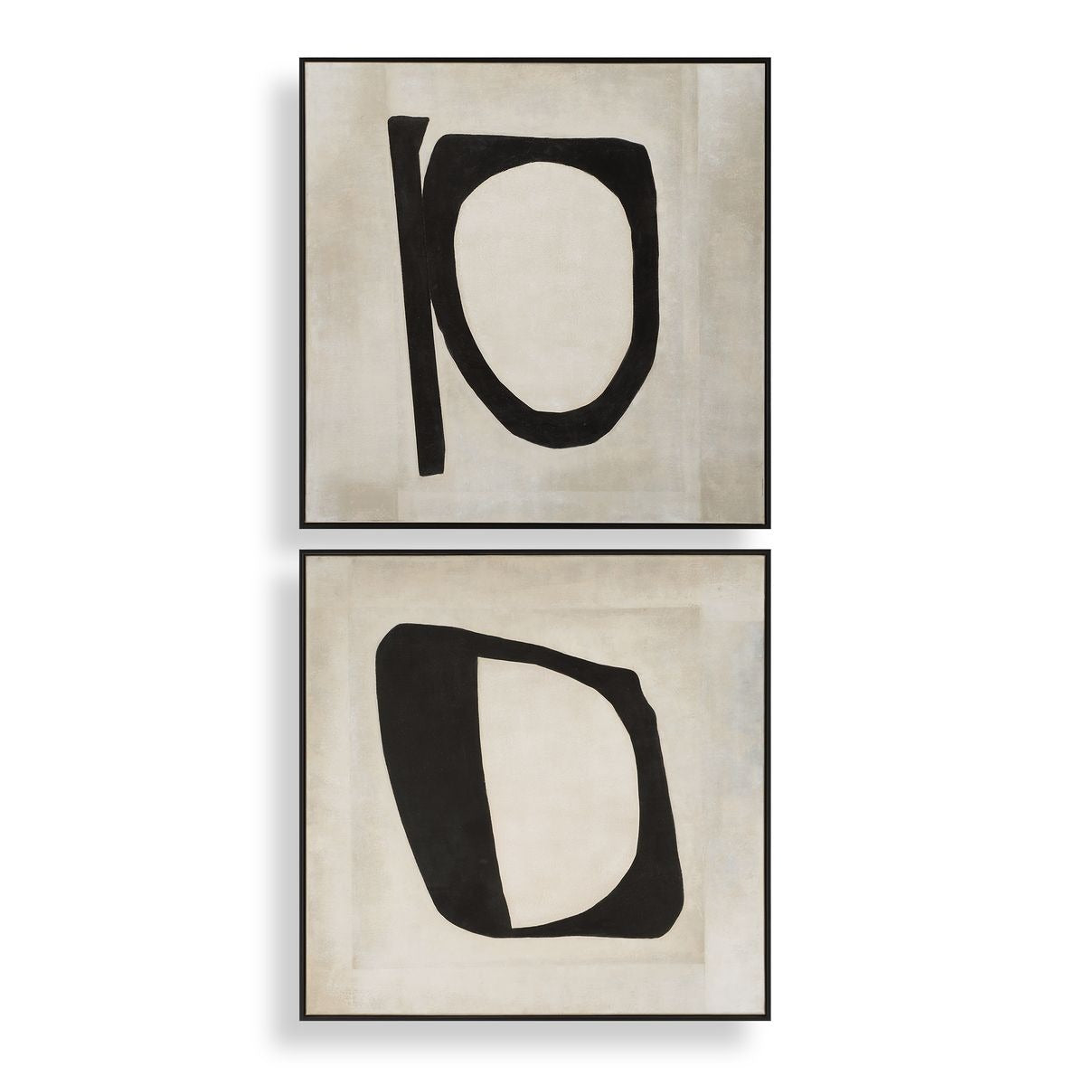 Characters Abstract Art Set of 2 by Uttermost