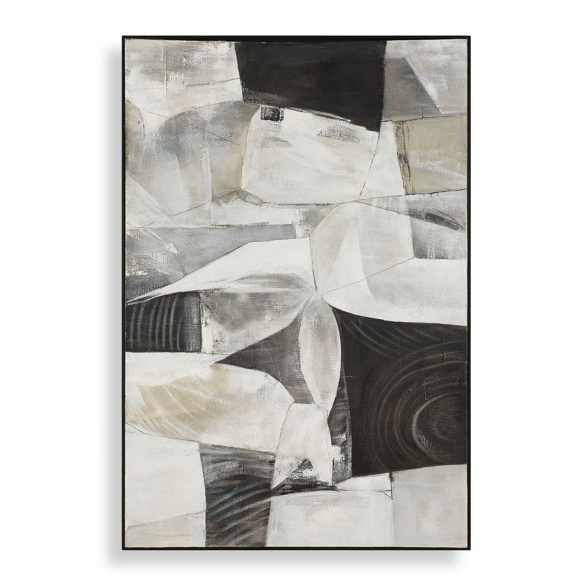 Folding Time Framed Abstract Art by Uttermost