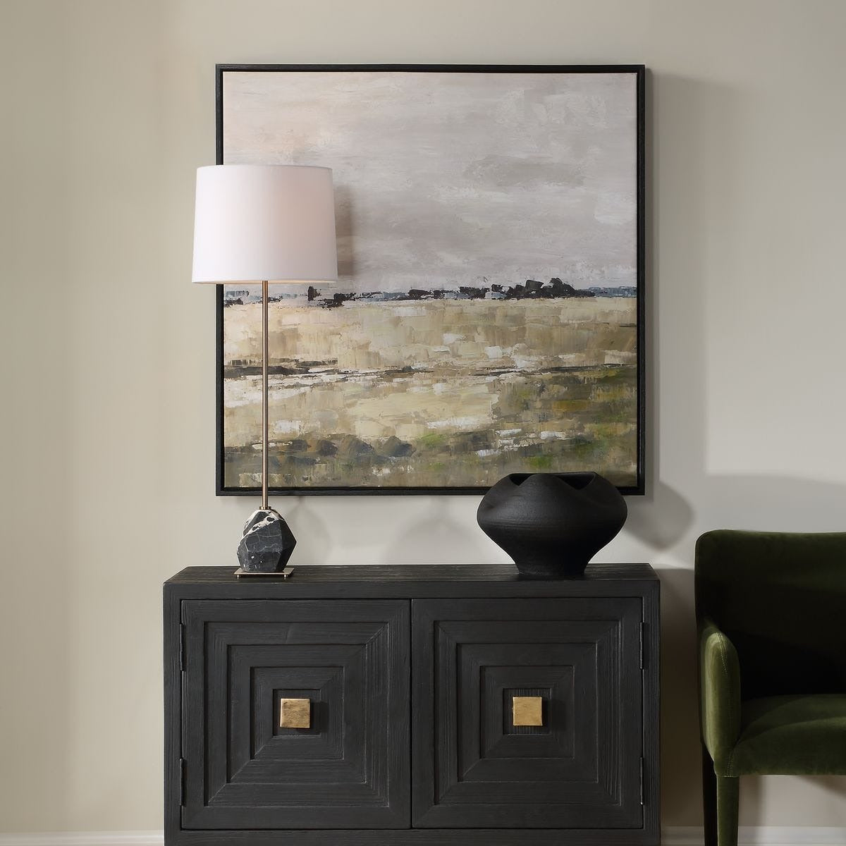 Fragment Hand Painted Landscape Art by Uttermost