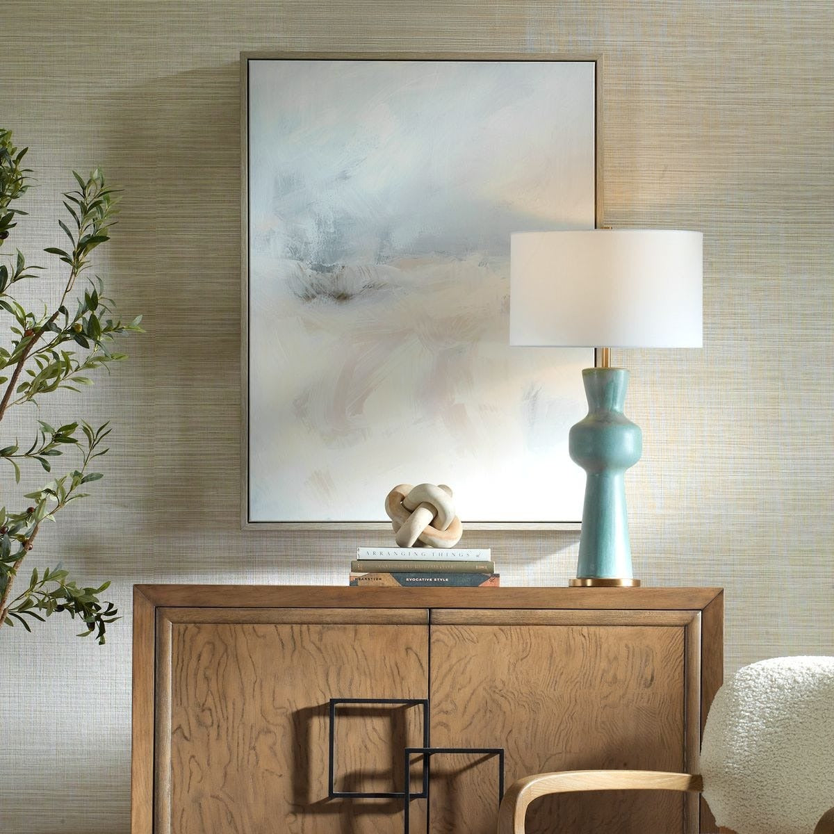Simple Serenity Framed Abstract Art by Uttermost