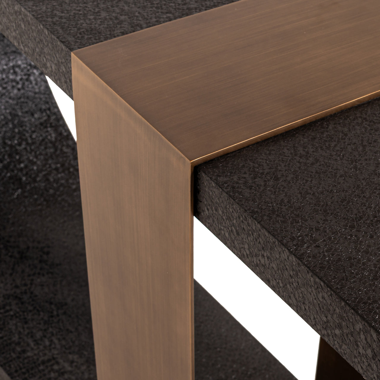 Alexander Jones Bazel Black & Gold Console Table by Richmond Interiors